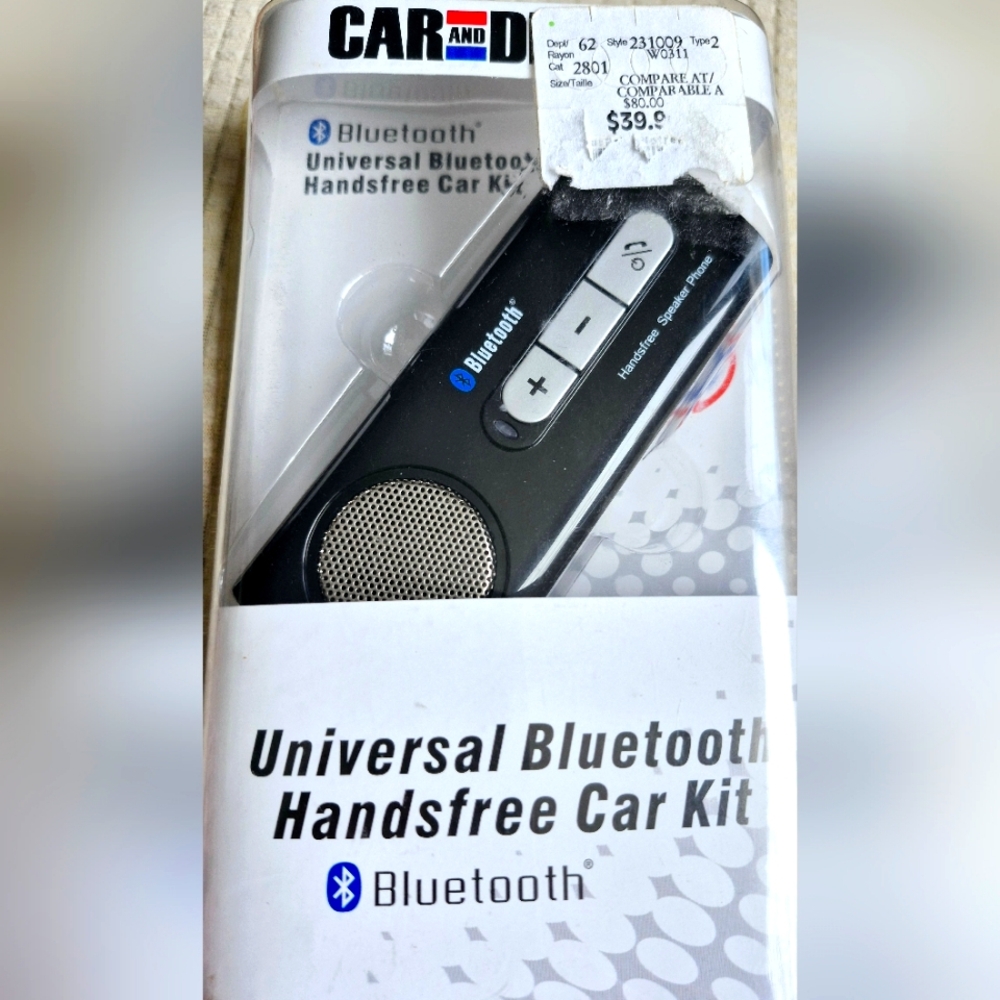 Universal Bluetooth Handsfree Car Kit- Unopened/ In Orig.pkging